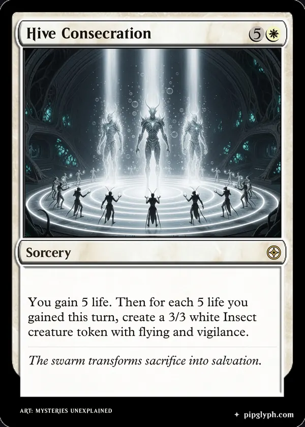 Hive Consecration — custom MTG-style sorcery, rare rarity