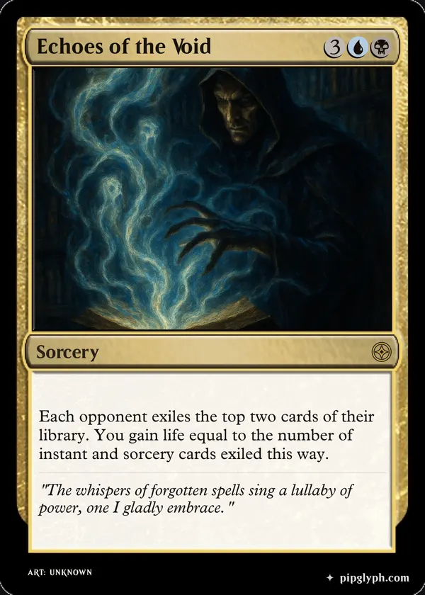 Echoes of the Void — custom MTG-style sorcery, rare rarity