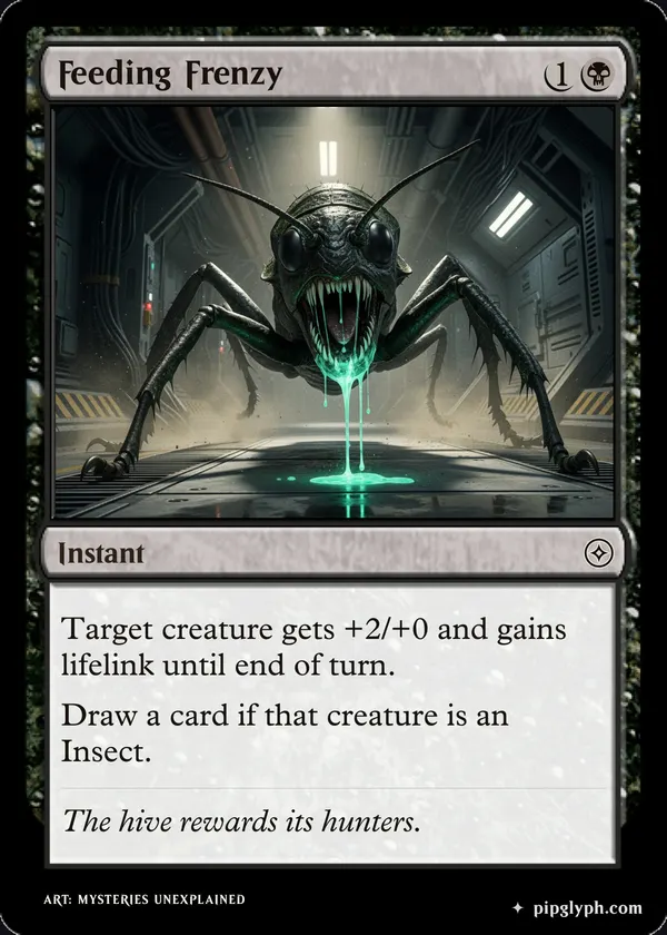 Feeding Frenzy — custom MTG-style instant, common rarity