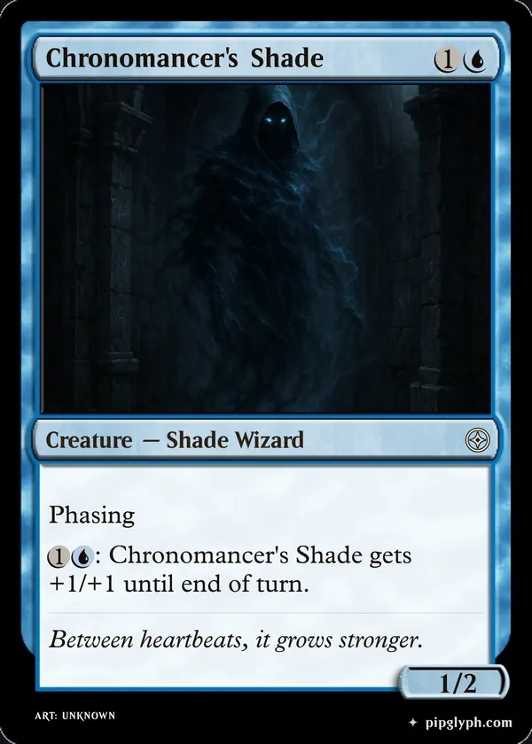 Chronomancer's Shade — custom MTG-style creature, common rarity