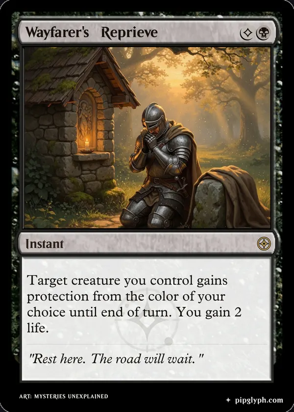 Wayfarer's Reprieve — custom MTG-style instant, rare rarity