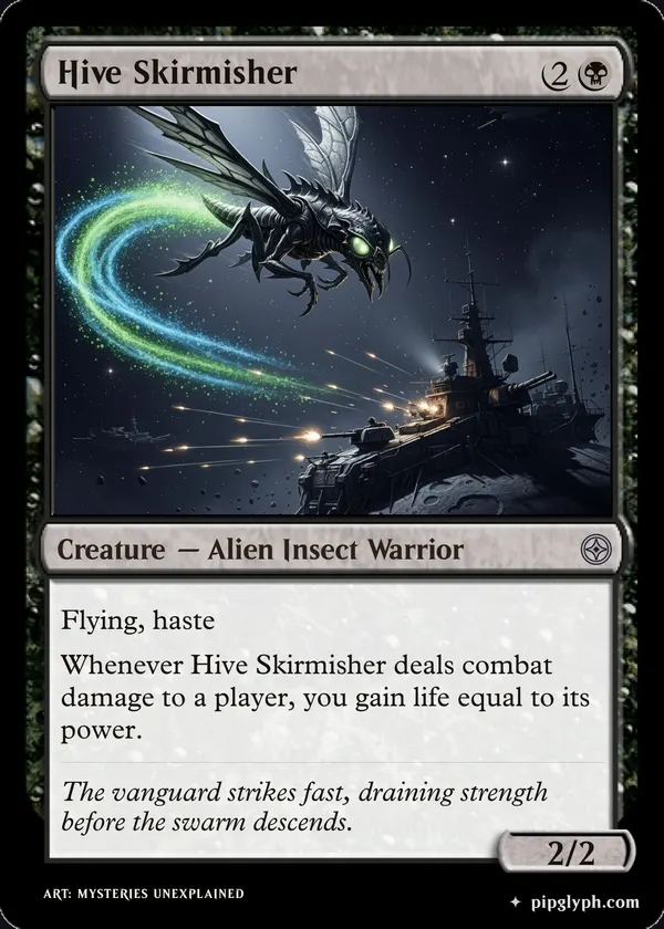 Hive Skirmisher — custom MTG-style creature, uncommon rarity