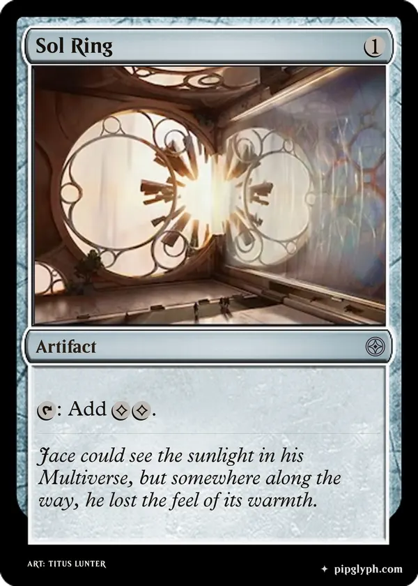Sol Ring — custom MTG-style artifact, uncommon rarity