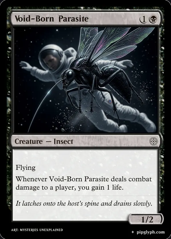 Void-Born Parasite — custom MTG-style creature, common rarity