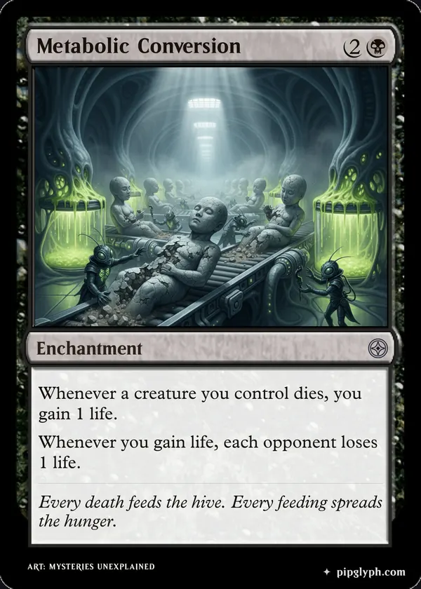 Metabolic Conversion — custom MTG-style enchantment, uncommon rarity