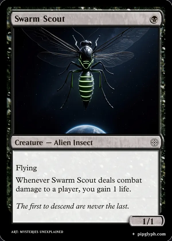 Swarm Scout — custom MTG-style creature, common rarity