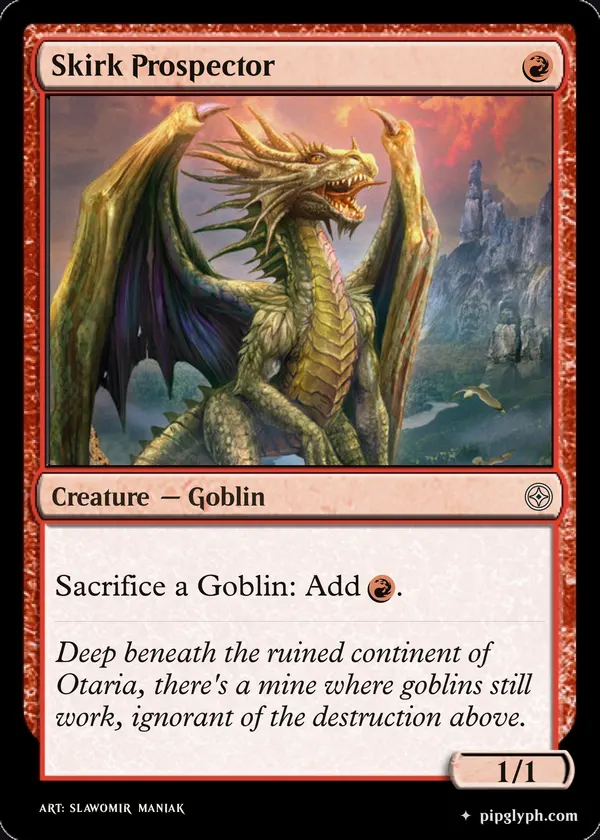 Skirk Prospector — custom MTG-style creature, common rarity
