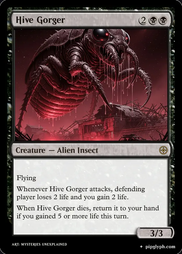 Hive Gorger — custom MTG-style creature, rare rarity