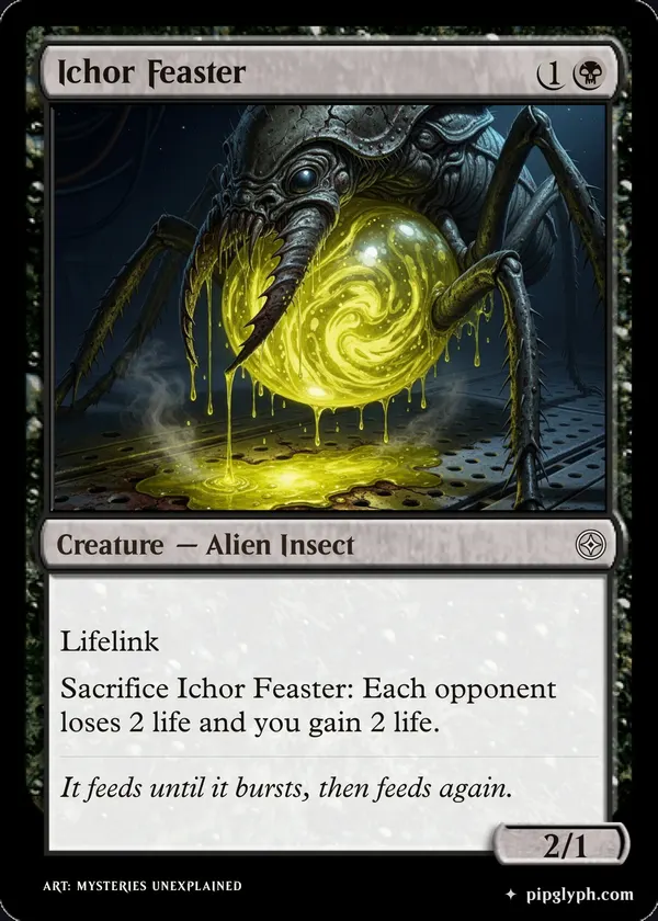 Ichor Feaster — custom MTG-style creature, common rarity
