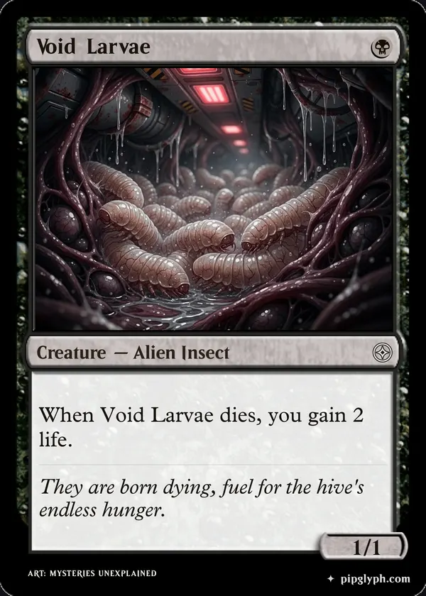 Void Larvae — custom MTG-style creature, common rarity