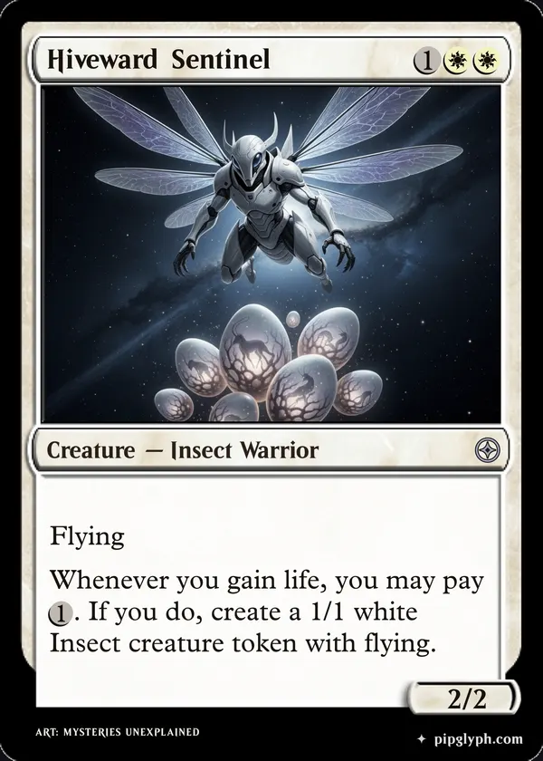 Hiveward Sentinel — custom MTG-style creature, uncommon rarity