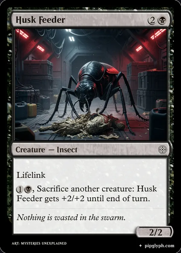 Husk Feeder — custom MTG-style creature, common rarity