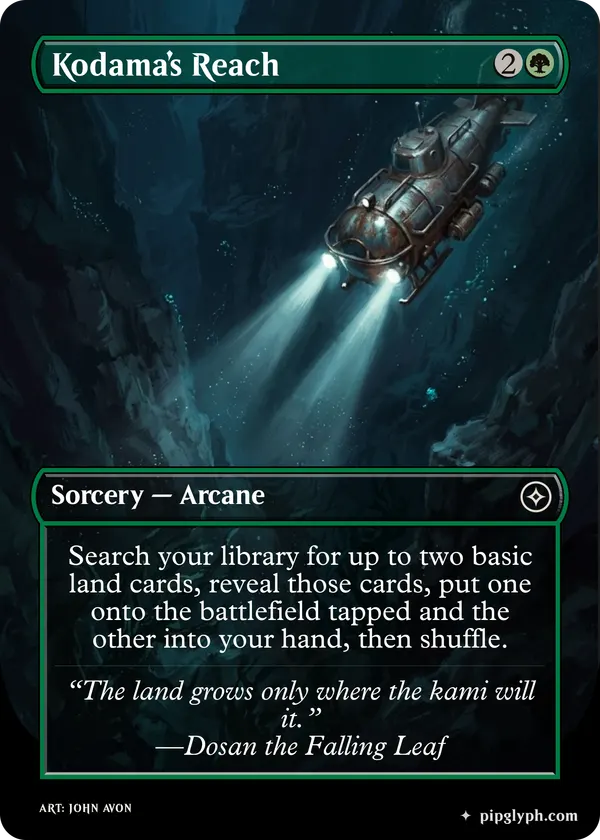 Kodama’s Reach — custom MTG-style sorcery, common rarity