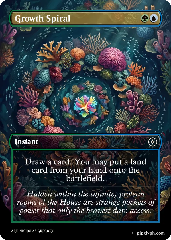 Growth Spiral — custom MTG-style instant, common rarity