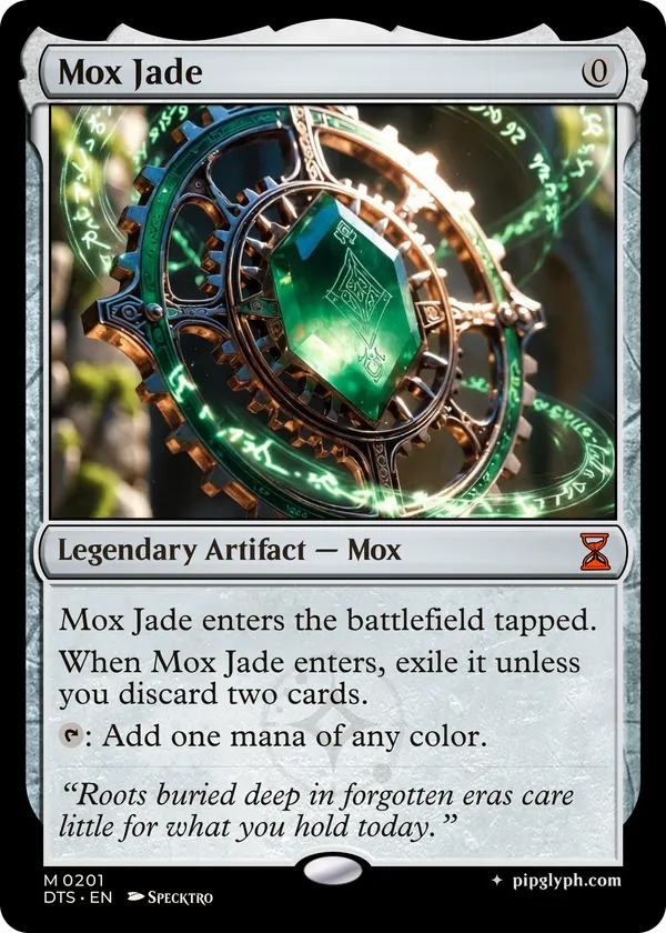 Mox Jade — custom MTG-style artifact, mythic rarity
