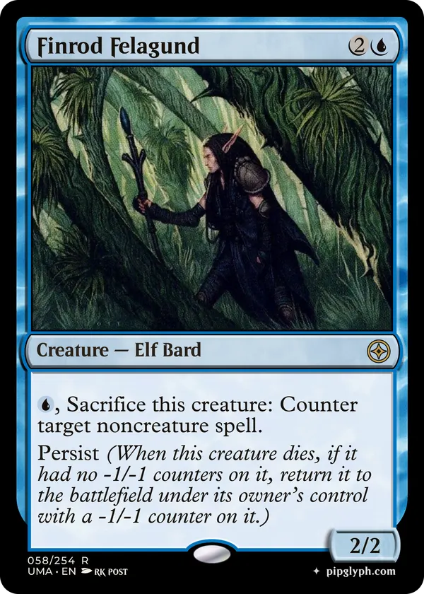 Finrod Felagund — custom MTG-style creature, rare rarity