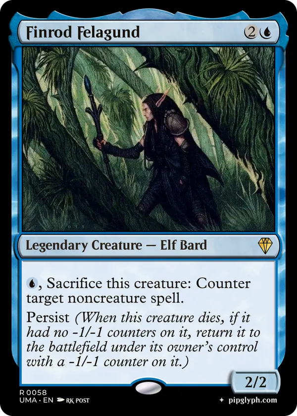 Finrod Felagund — custom MTG-style creature, rare rarity