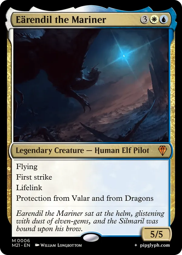 Eärendil the Mariner — custom MTG-style creature, mythic rarity