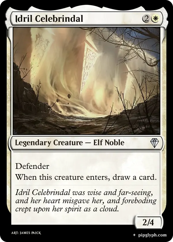 Idril Celebrindal — custom MTG-style creature, uncommon rarity