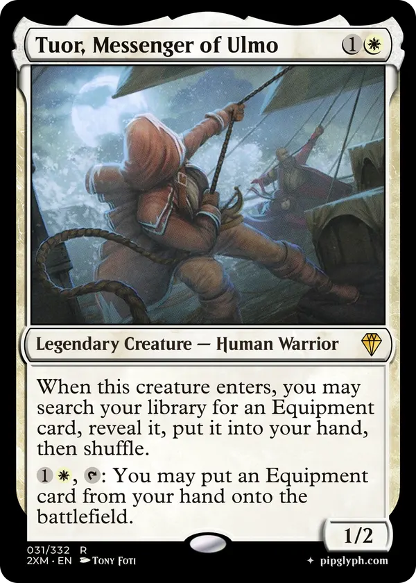 Tuor, Messenger of Ulmo — custom MTG-style creature, rare rarity