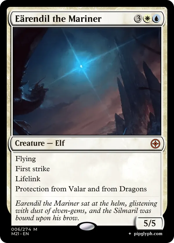 Eärendil the Mariner — custom MTG-style creature, mythic rarity
