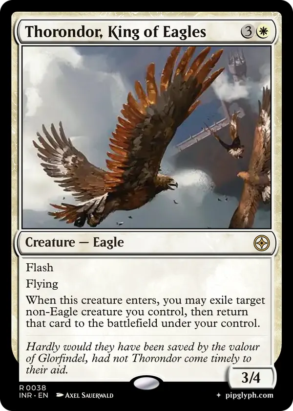 Thorondor, King of Eagles — custom MTG-style creature, rare rarity