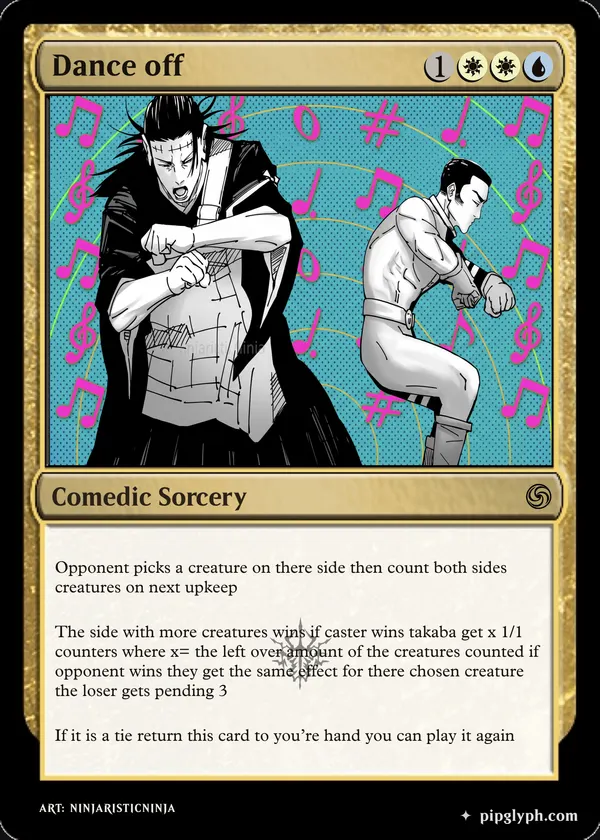 Dance off — custom MTG-style sorcery, rare rarity