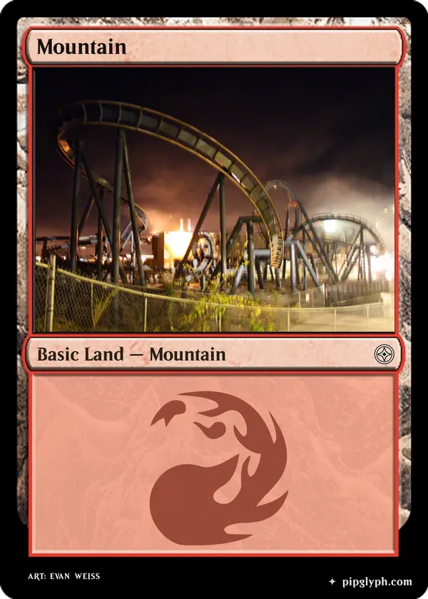 Mountain — custom MTG-style land, common rarity