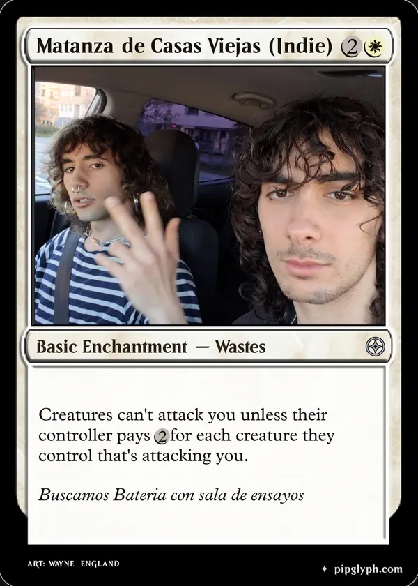 Matanza de Casas Viejas (Indie) — custom MTG-style enchantment, uncommon rarity