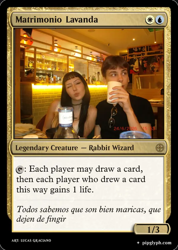 Matrimonio Lavanda — custom MTG-style creature, rare rarity