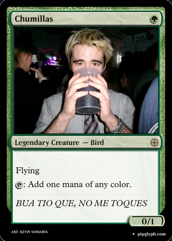 Chumillas — custom MTG-style creature, rare rarity