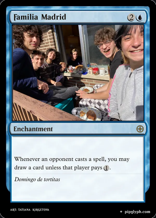 Familia Madrid — custom MTG-style enchantment, rare rarity