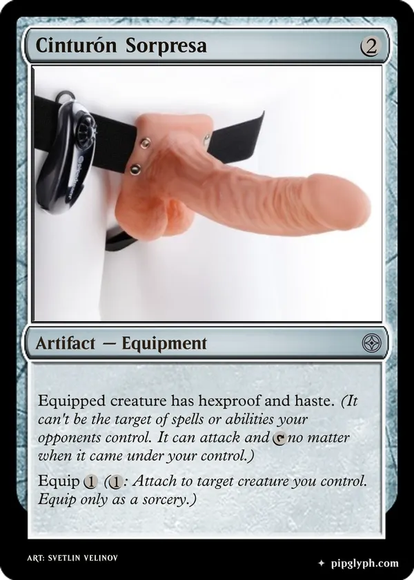 Cinturón Sorpresa — custom MTG-style artifact, uncommon rarity