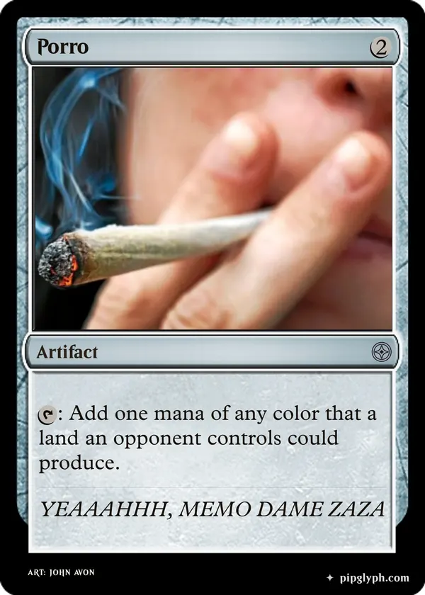 Porro — custom MTG-style artifact, uncommon rarity