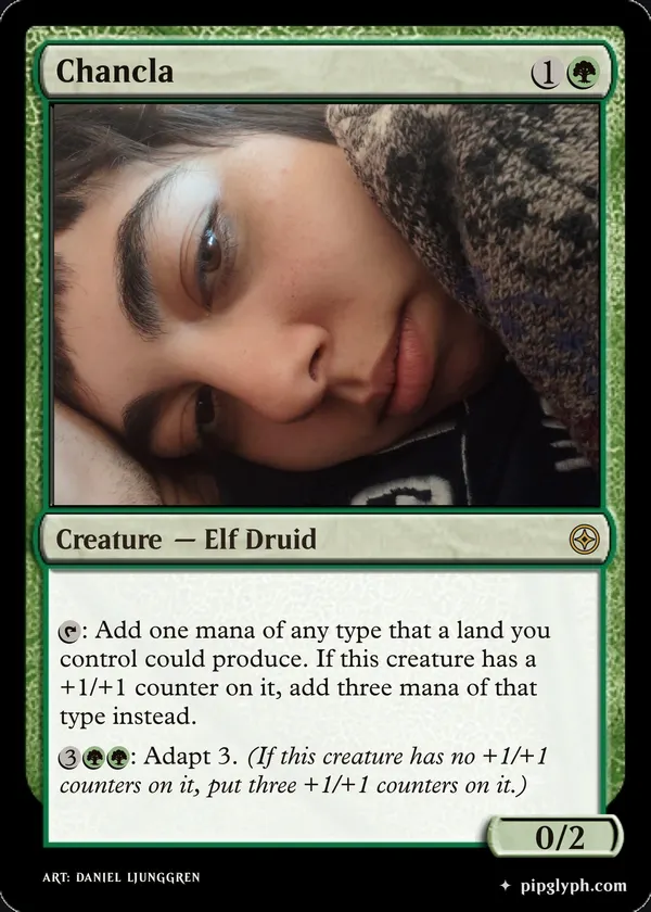 Chancla — custom MTG-style creature, rare rarity