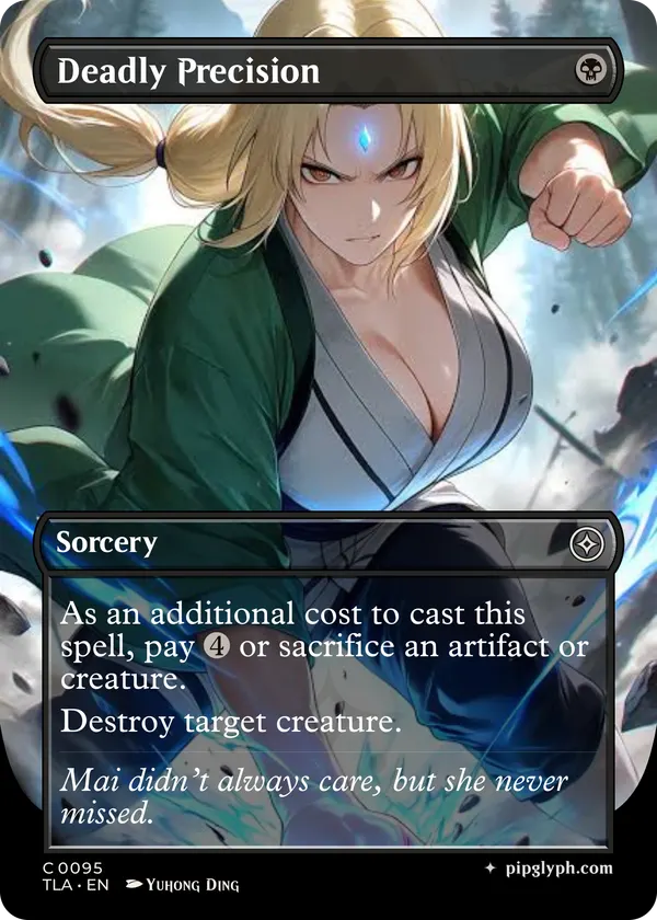 Deadly Precision — custom MTG-style sorcery, common rarity