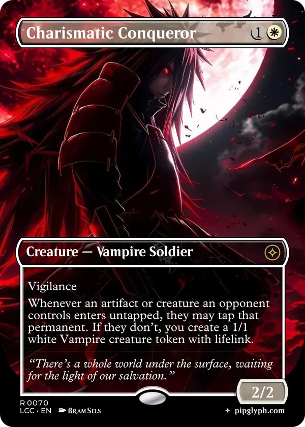 Charismatic Conqueror — custom MTG-style creature, rare rarity