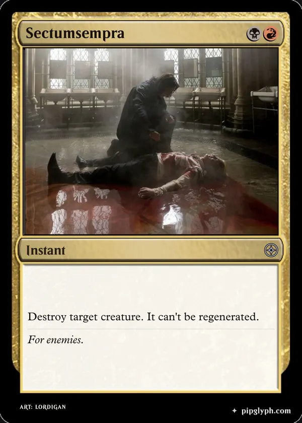 Sectumsempra — custom MTG-style instant, uncommon rarity