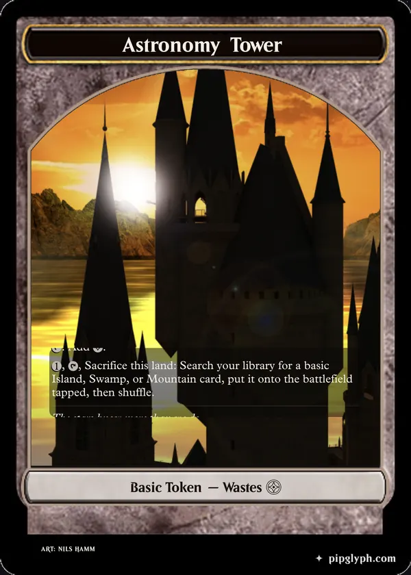 Astronomy Tower — custom MTG-style token, common rarity