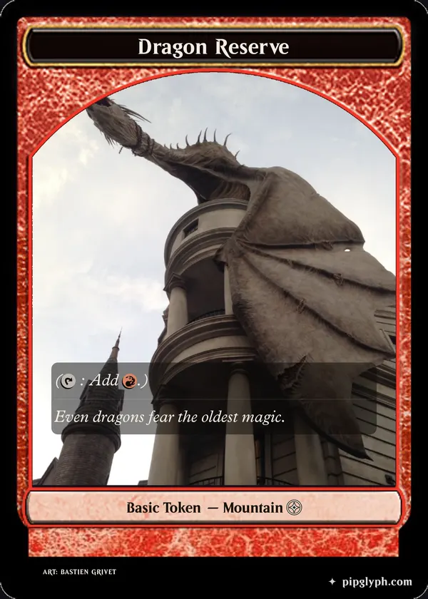 Dragon Reserve — custom MTG-style token, common rarity