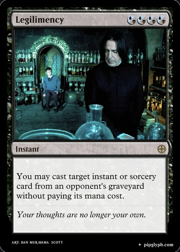 Legilimency — custom MTG-style instant, rare rarity