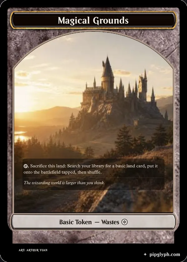 Magical Grounds — custom MTG-style token, common rarity