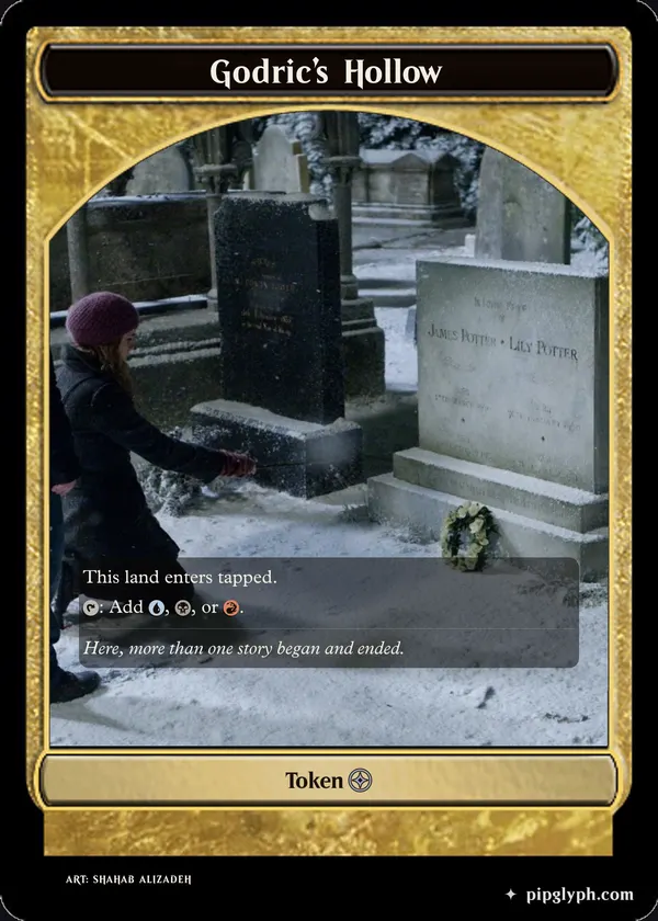 Godric’s Hollow — custom MTG-style token, uncommon rarity