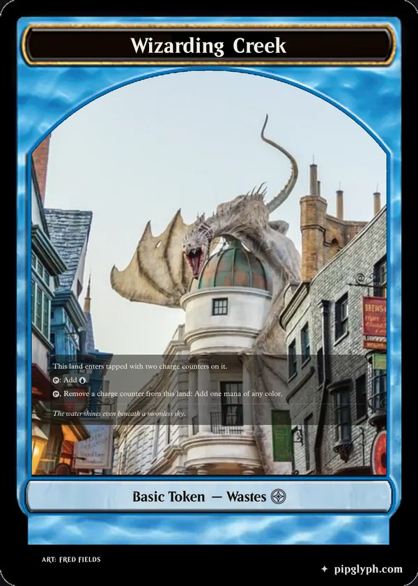 Wizarding Creek — custom MTG-style token, uncommon rarity