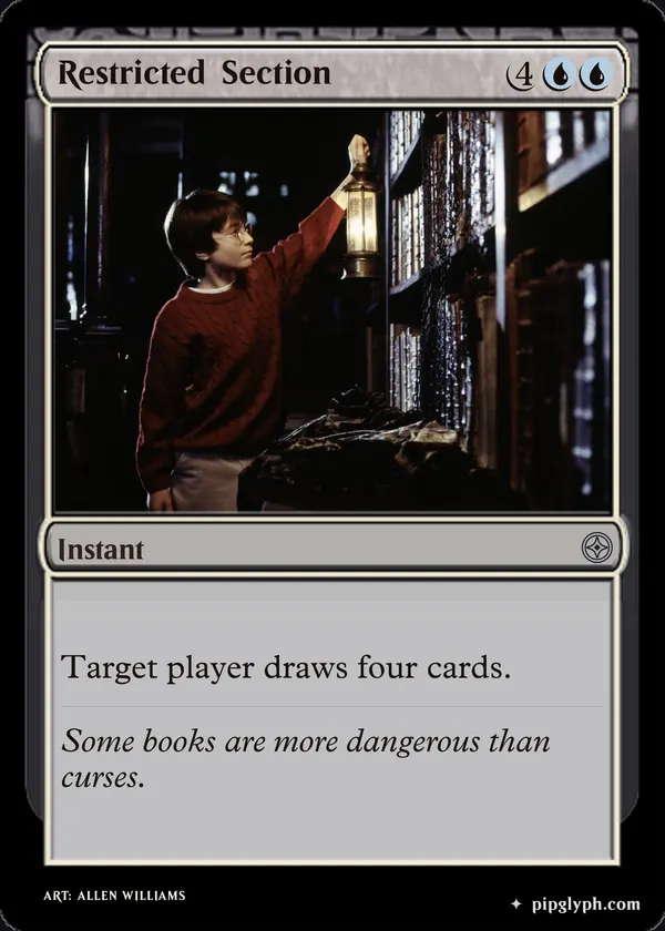 Restricted Section — custom MTG-style instant, uncommon rarity