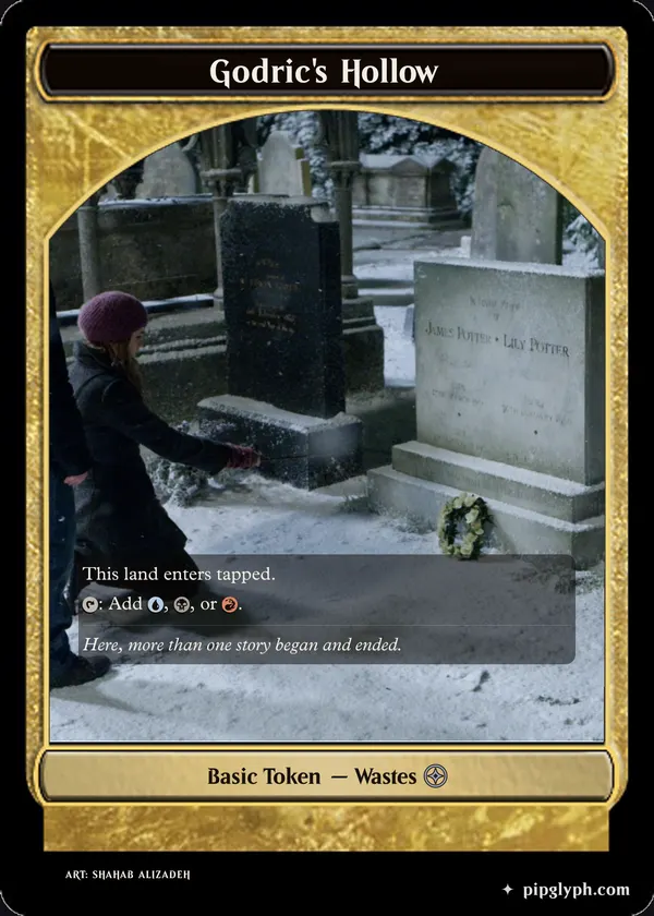 Godric's Hollow — custom MTG-style token, uncommon rarity
