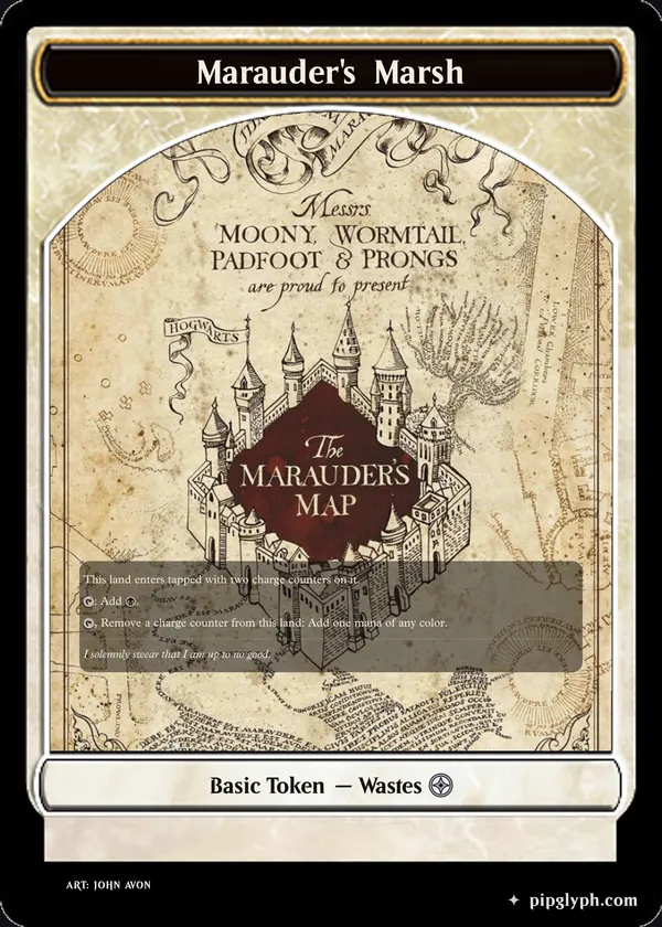 Marauder's Marsh — custom MTG-style token, uncommon rarity