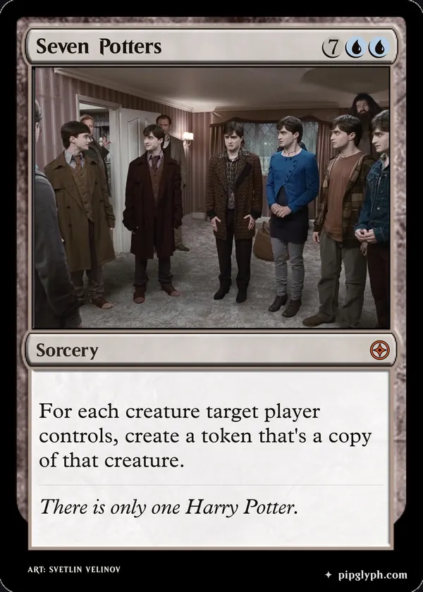 Seven Potters — custom MTG-style sorcery, mythic rarity