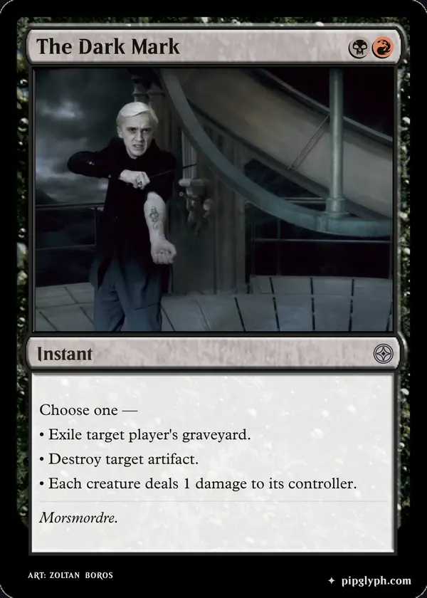 The Dark Mark — custom MTG-style instant, uncommon rarity