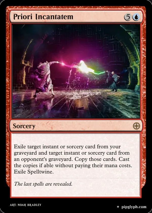 Priori Incantatem — custom MTG-style sorcery, rare rarity